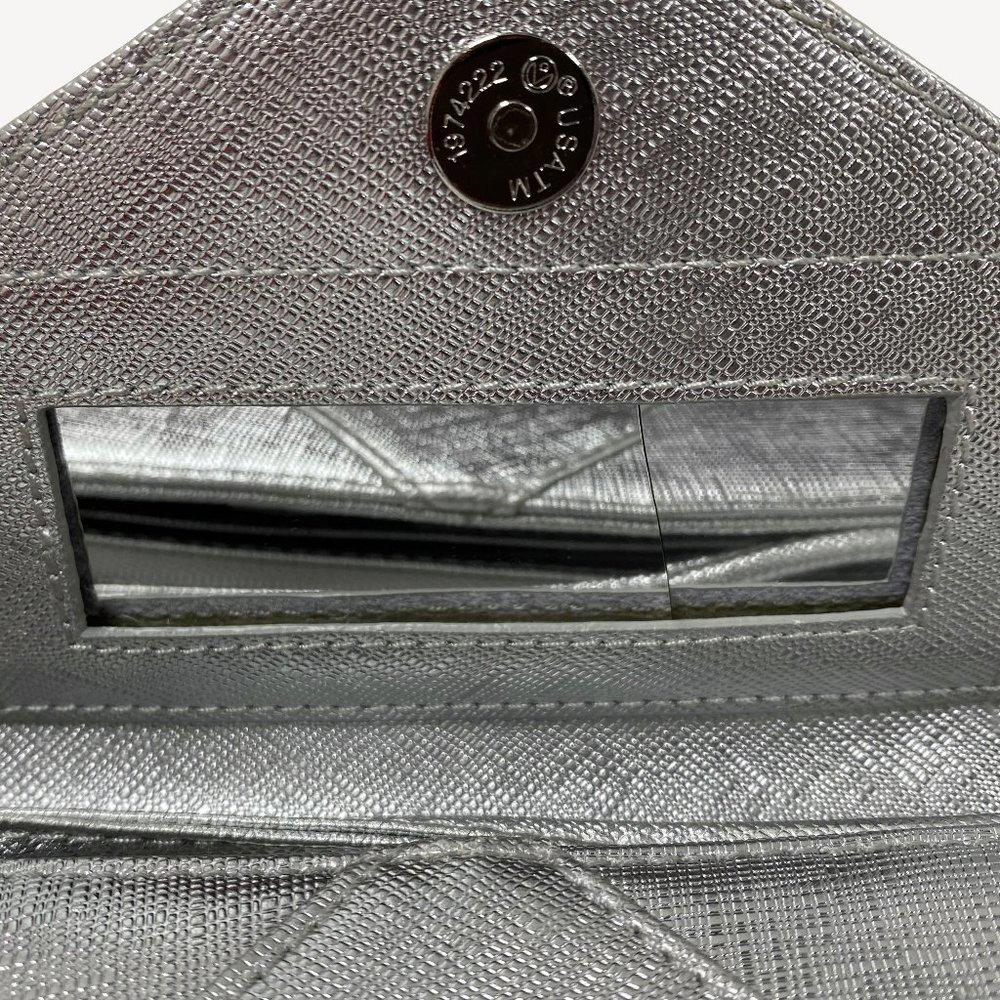 Tory Burch Silver Wristlet