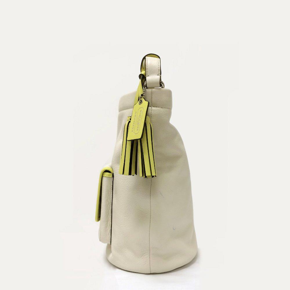 COACH 22407 Legacy Archival White Bucket Bag