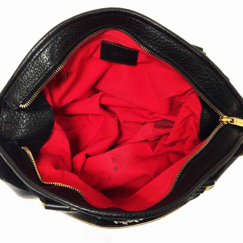 Dolce & Gabbana Black Embroidered Shoulder Bag