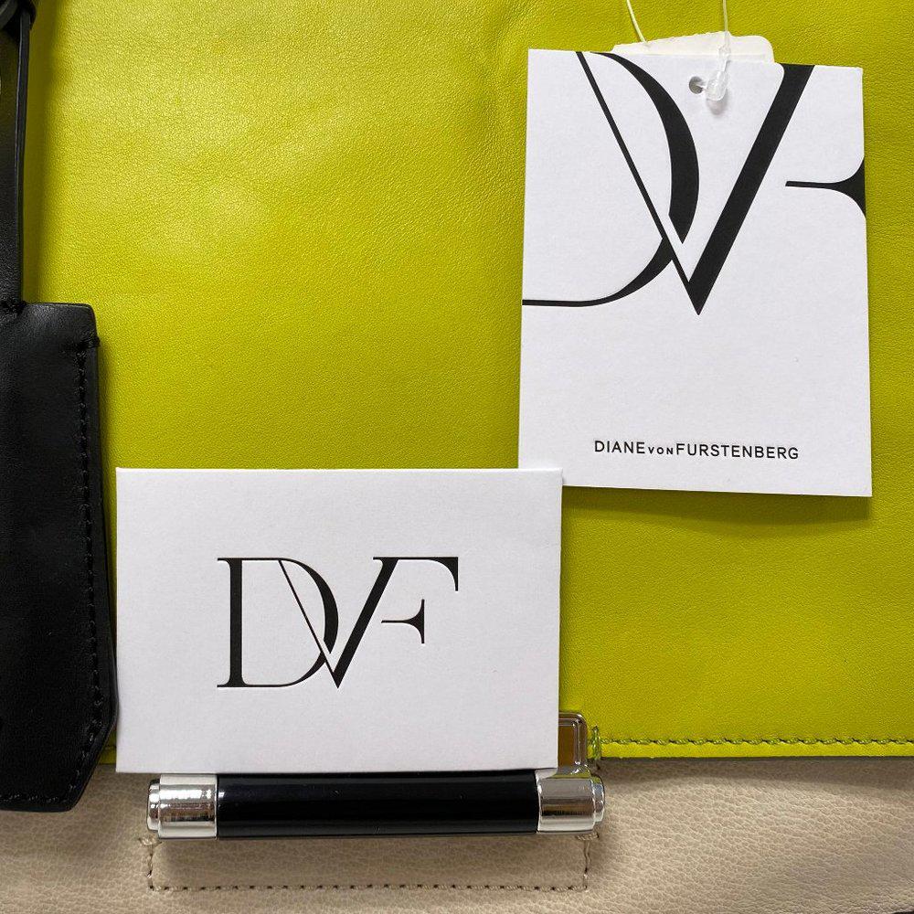 DVF 440 Top Handle Color block Satchel