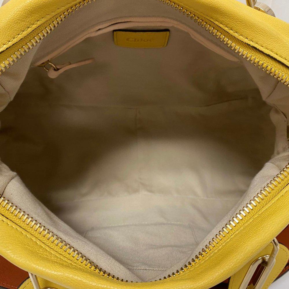 Chloe Paraty Military Runway Yellow Satchel