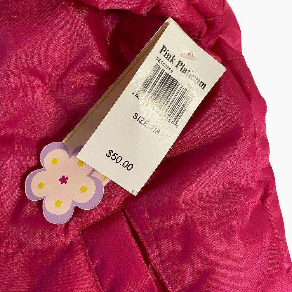 Pink Platinum Pink Puffer Coat Girls Size 7/8