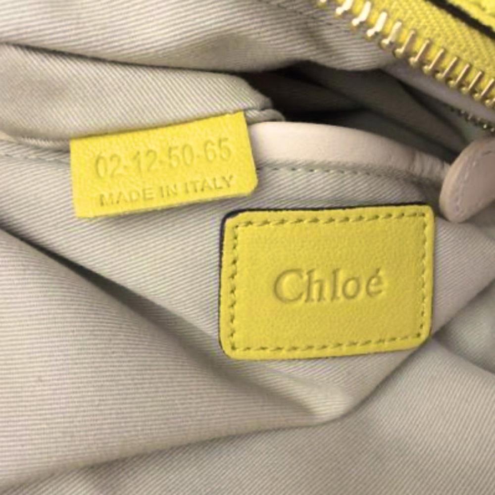 Chloe Paraty Military Runway Yellow Satchel