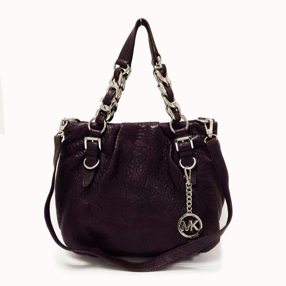 Michael by Michael Kors Plum Leather Bag