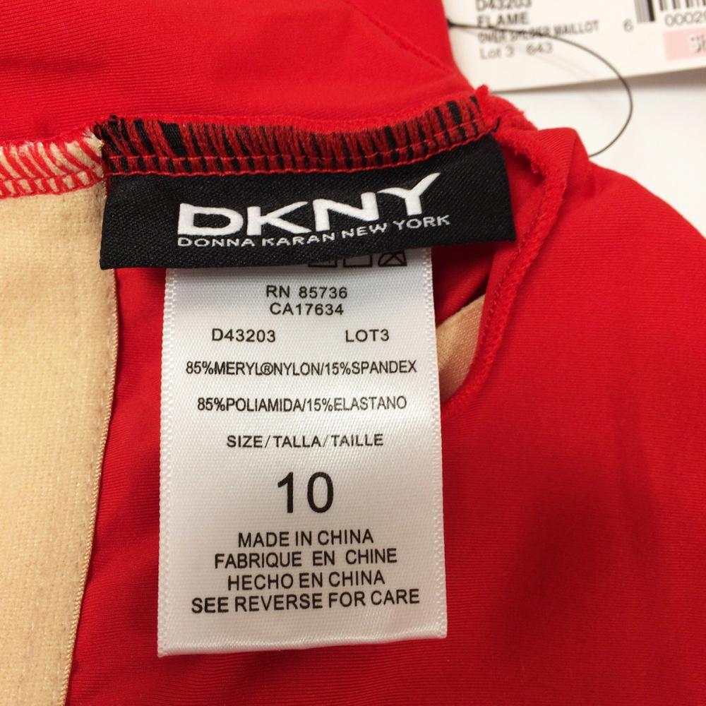 DKNY Flame Over the shoulder Swimsuit