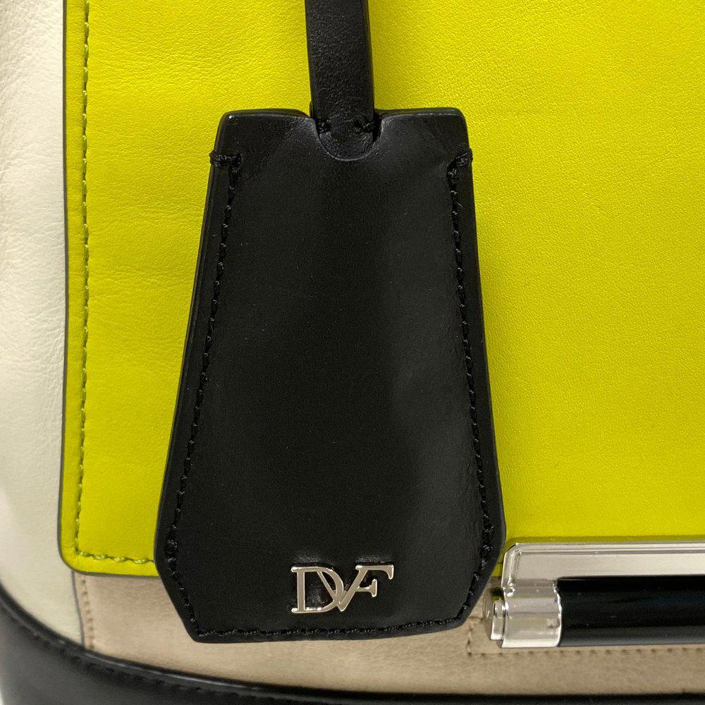 DVF 440 Top Handle Color block Satchel