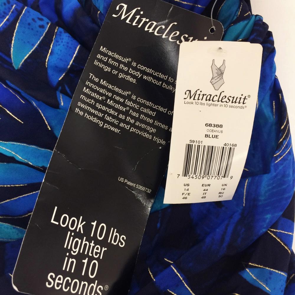Miraclesuit Oceanus Blue One piece Suit