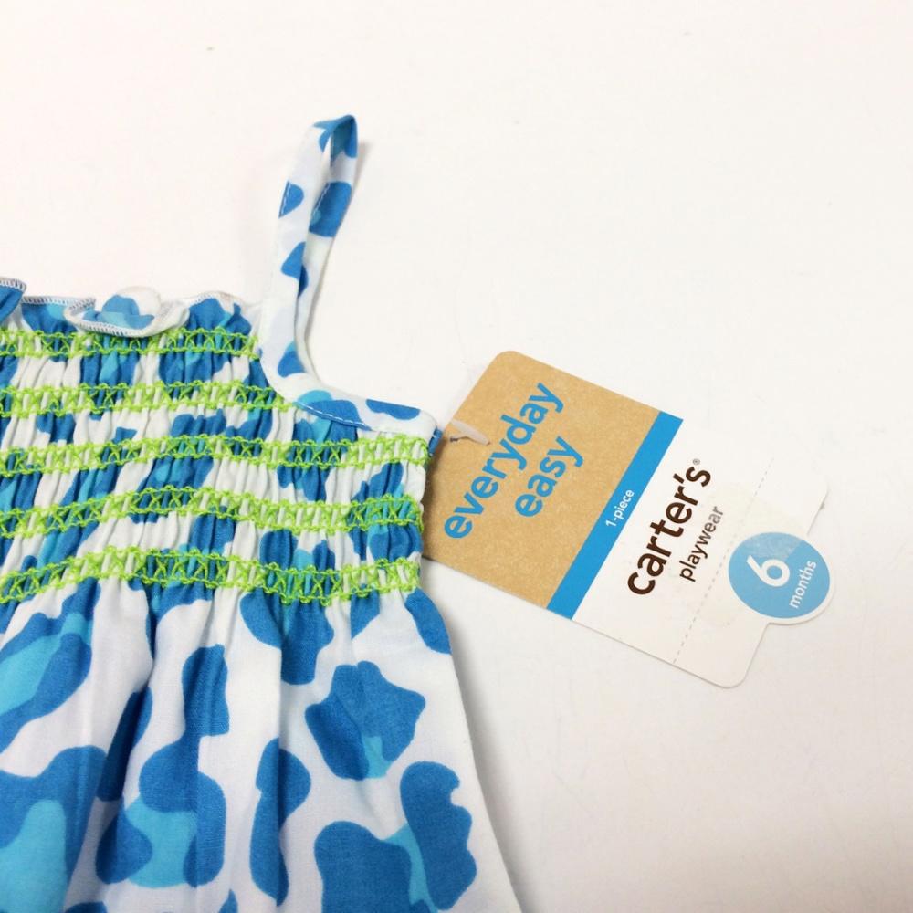 Carter's Playwear Blue Cheetah Sunsuit