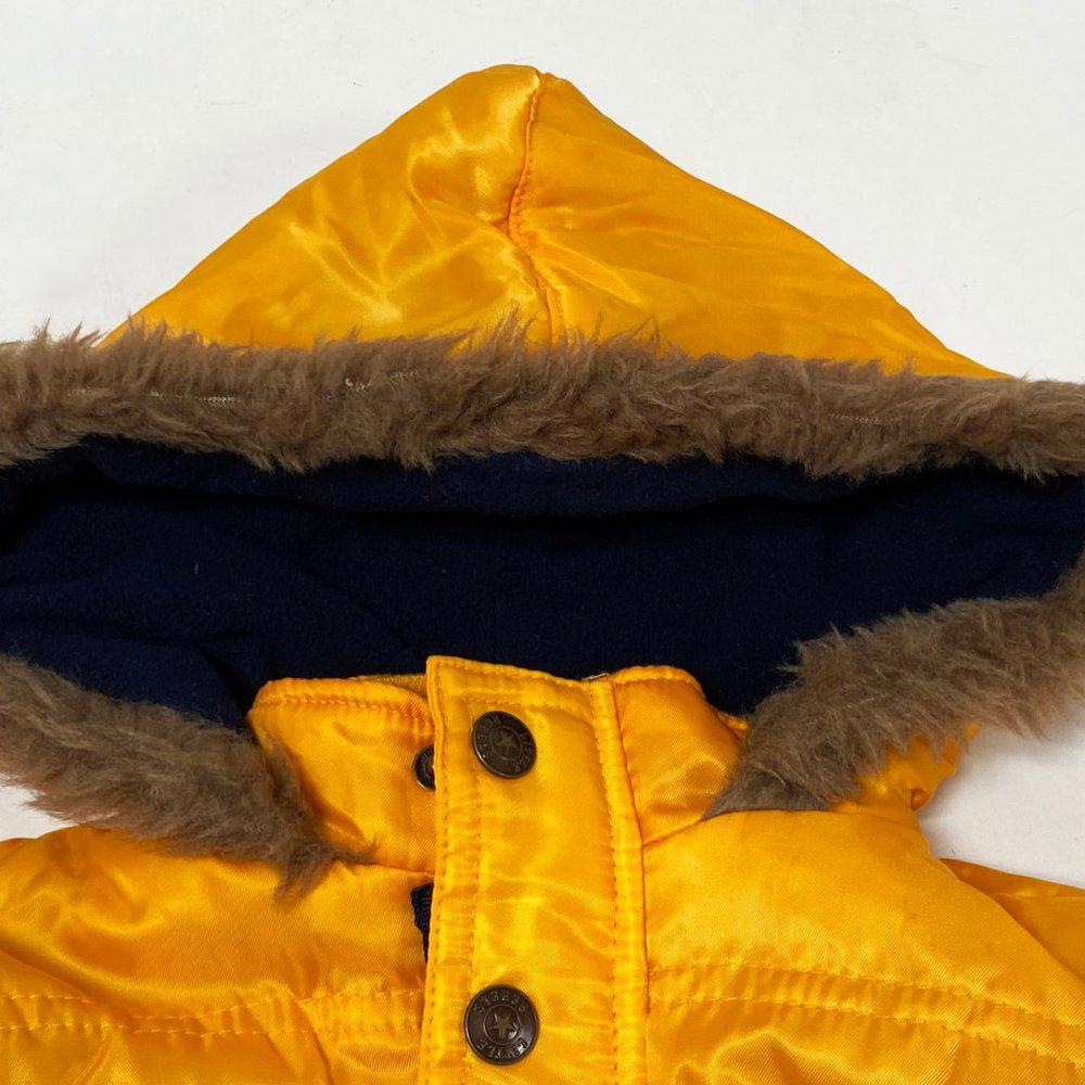 Little Rebels Gold Hooded Puffer Coat