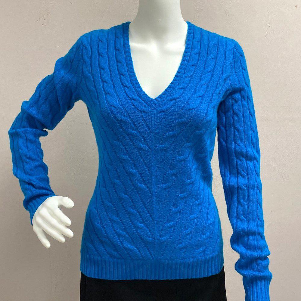 Ralph Lauren Blue Cashmere Sweater
