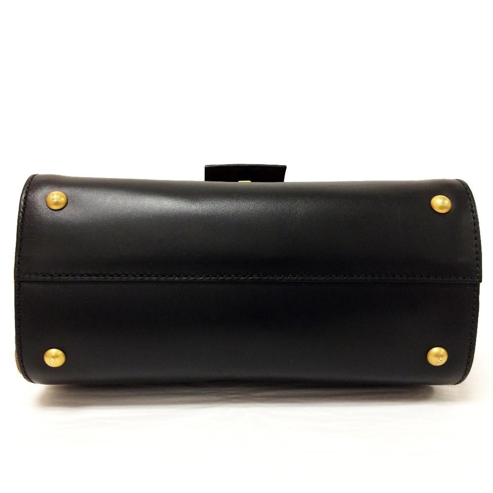 Fendi Silvana Black Leather Bag