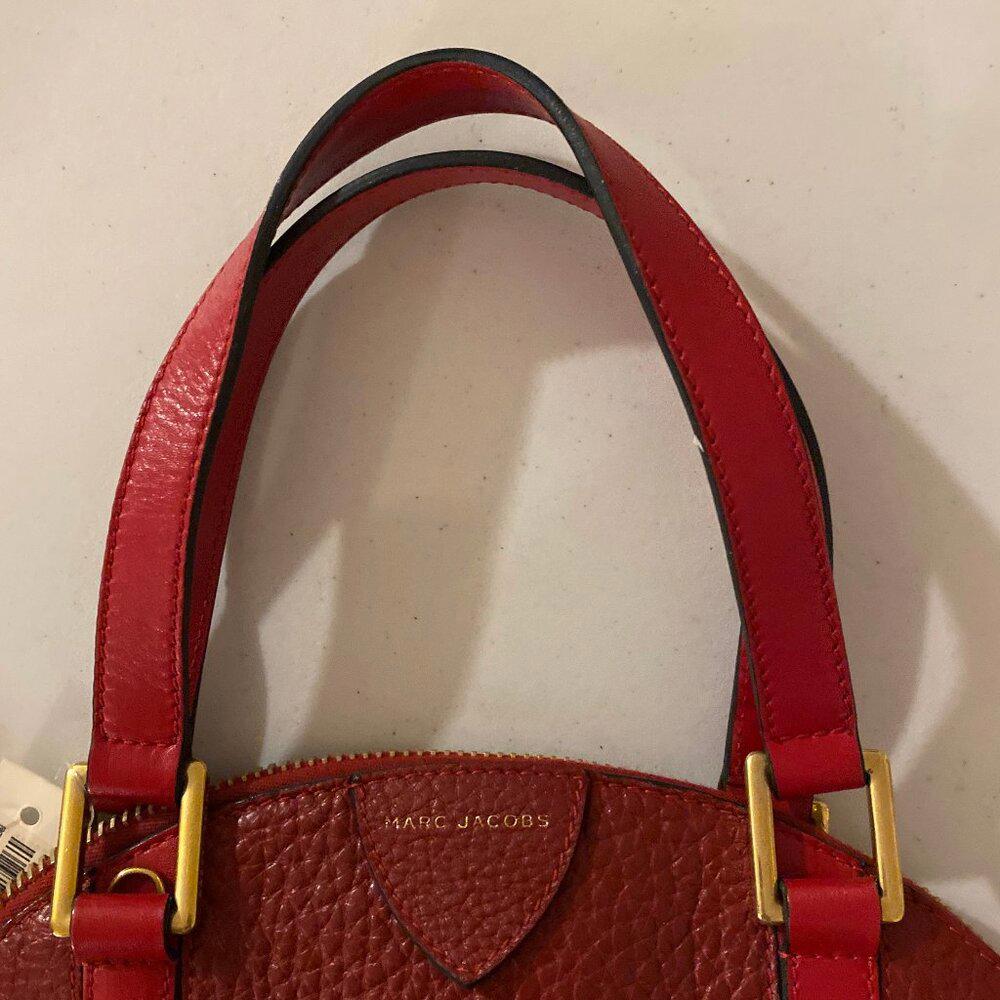 Marc Jacobs Red Leather Satchel Bag