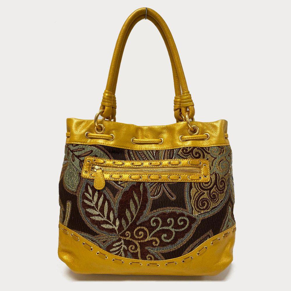 Fiore by Isabella Fiore Gold Corduroy Bag