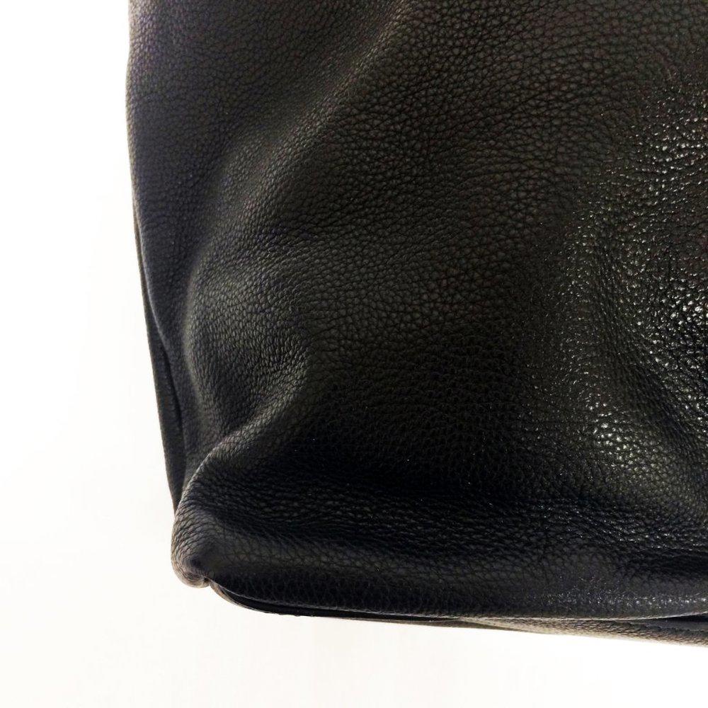 Tory Burch Stacked Double -T Black Leather Bag