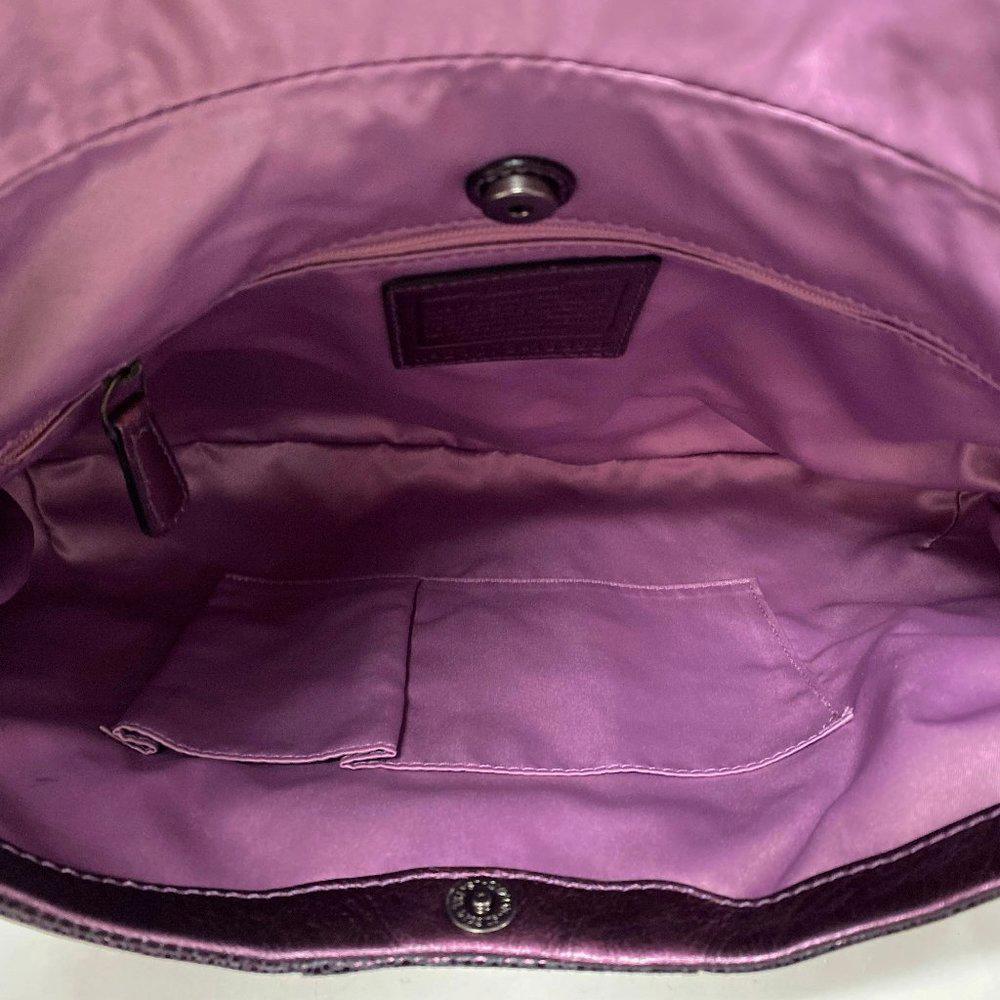 COACH 15358 Kristin Studded Metallic Hobo