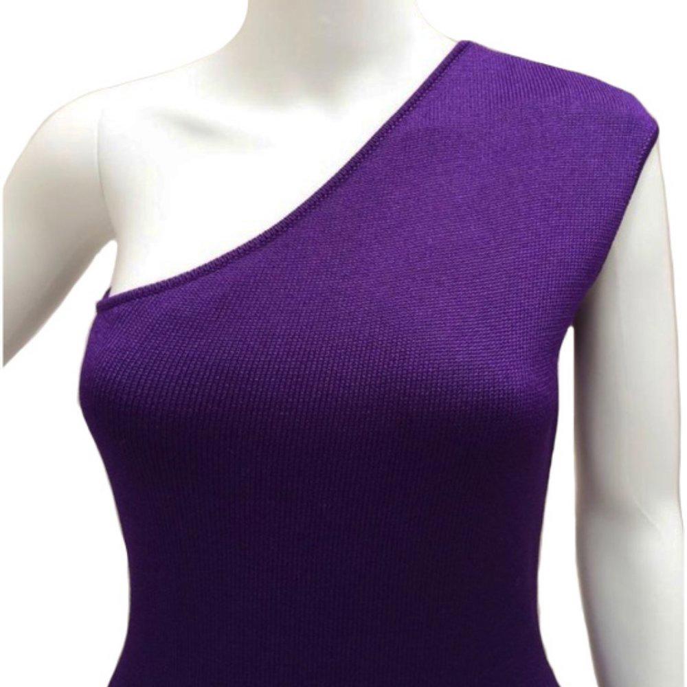 Ralph Lauren Asymmetrical Purple Dress