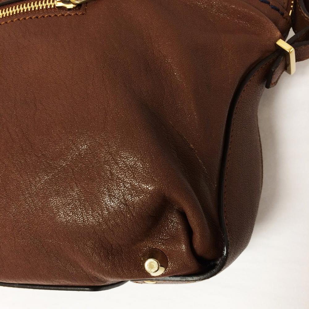 CHLOE` Angie Medium Brown Leather Shoulder Bag
