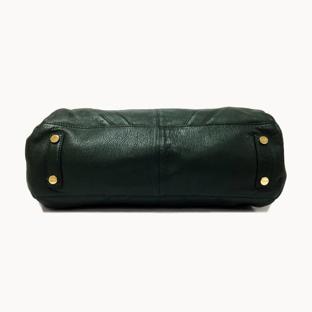 Rachel Zoe Deux Emerald Leather Tote