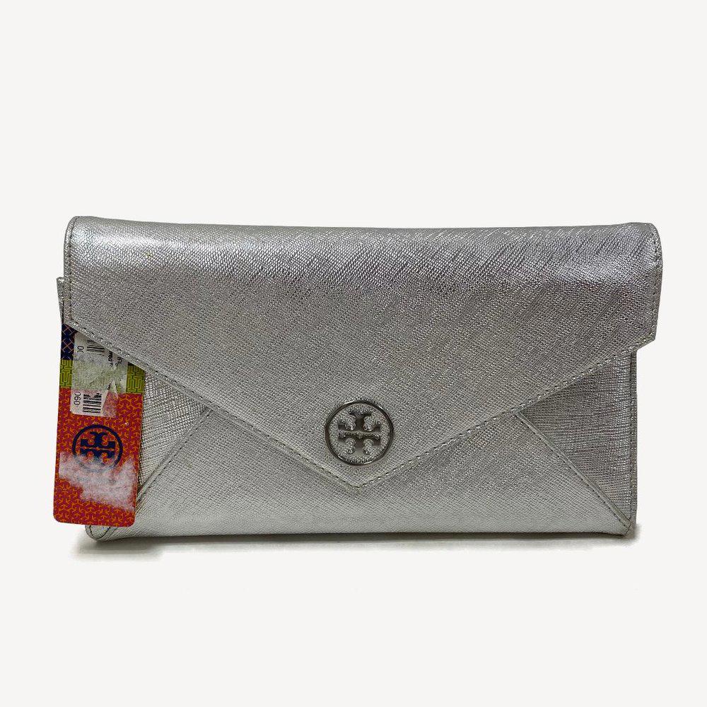Tory Burch Silver Wristlet