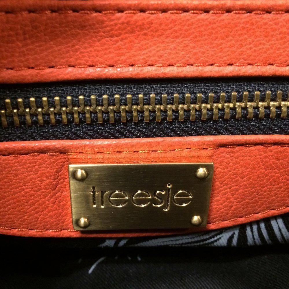 Treesje Jackson Tangerine leather Satchel Bag