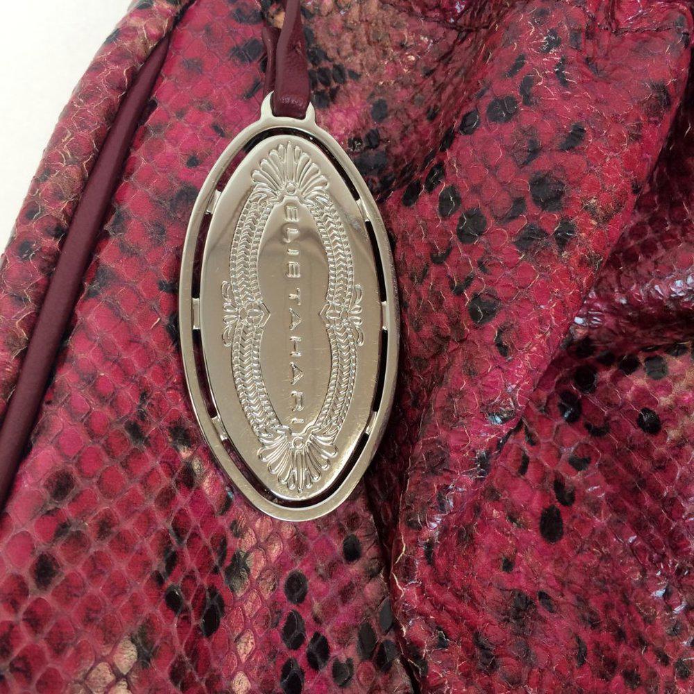 Elie Tahari Emmy Snake Embossed Hobo