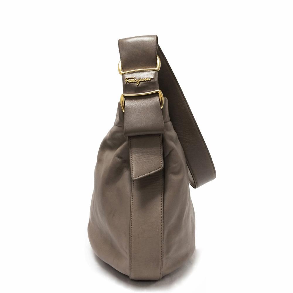 Salvatore Ferragamo Glenn Grey Vara Icona Bag