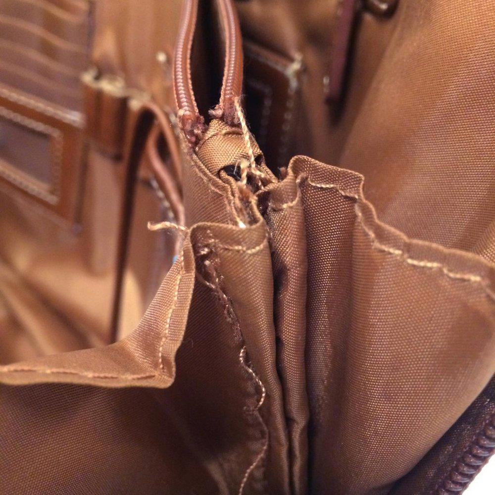 Giani Bernini Glazed Leather Tobacco Shoulder Bag