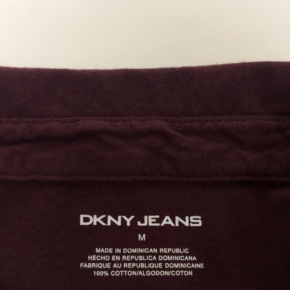 DKNY Jeans Burgundy Men Polo Shirt Size M