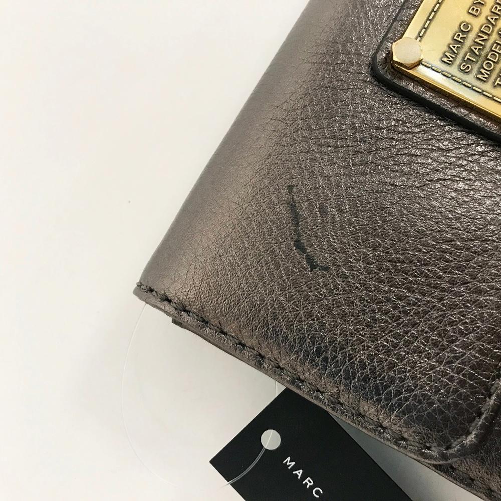 Marc by Marc Jacobs Pewter Leather Wallet