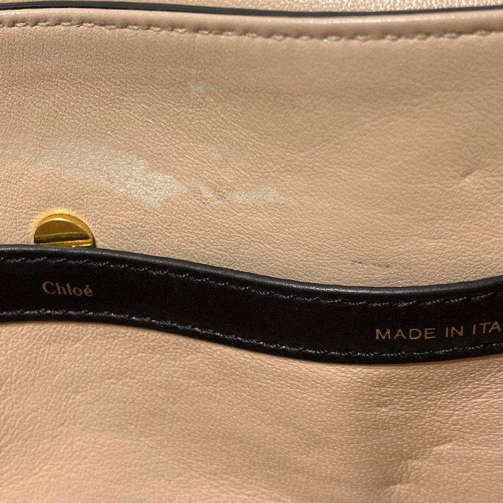 Chloe Amelia Leather Clutch Bag