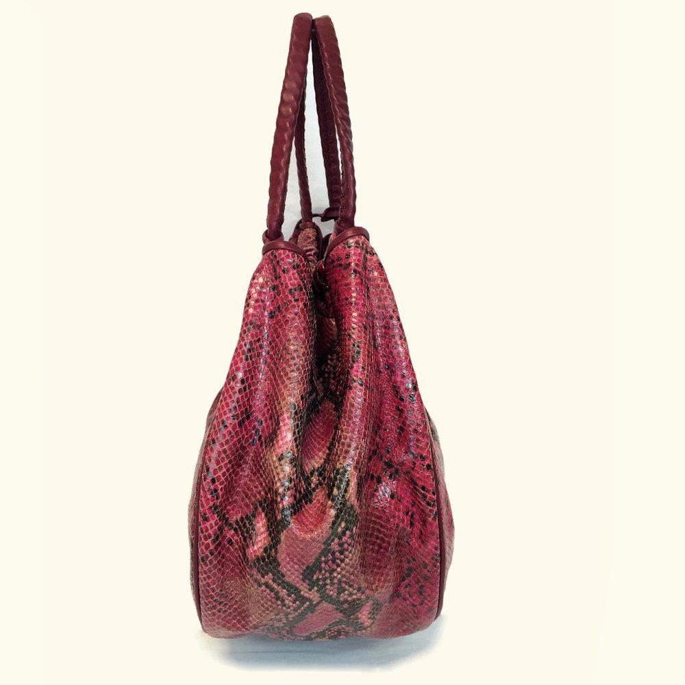 Elie Tahari Emmy Snake Embossed Hobo