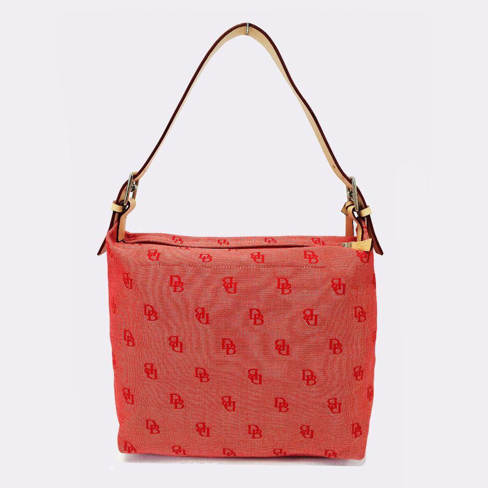 Dooney & Bourke Red Canvas Shoulder Bag