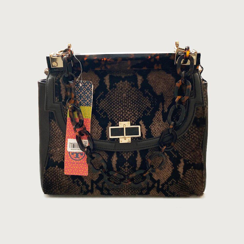 Tory Burch Resin Top Snakeprint Bag