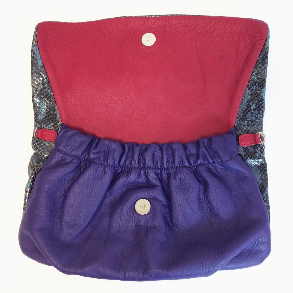 Elie Tahari Emory Python Embossed Bag