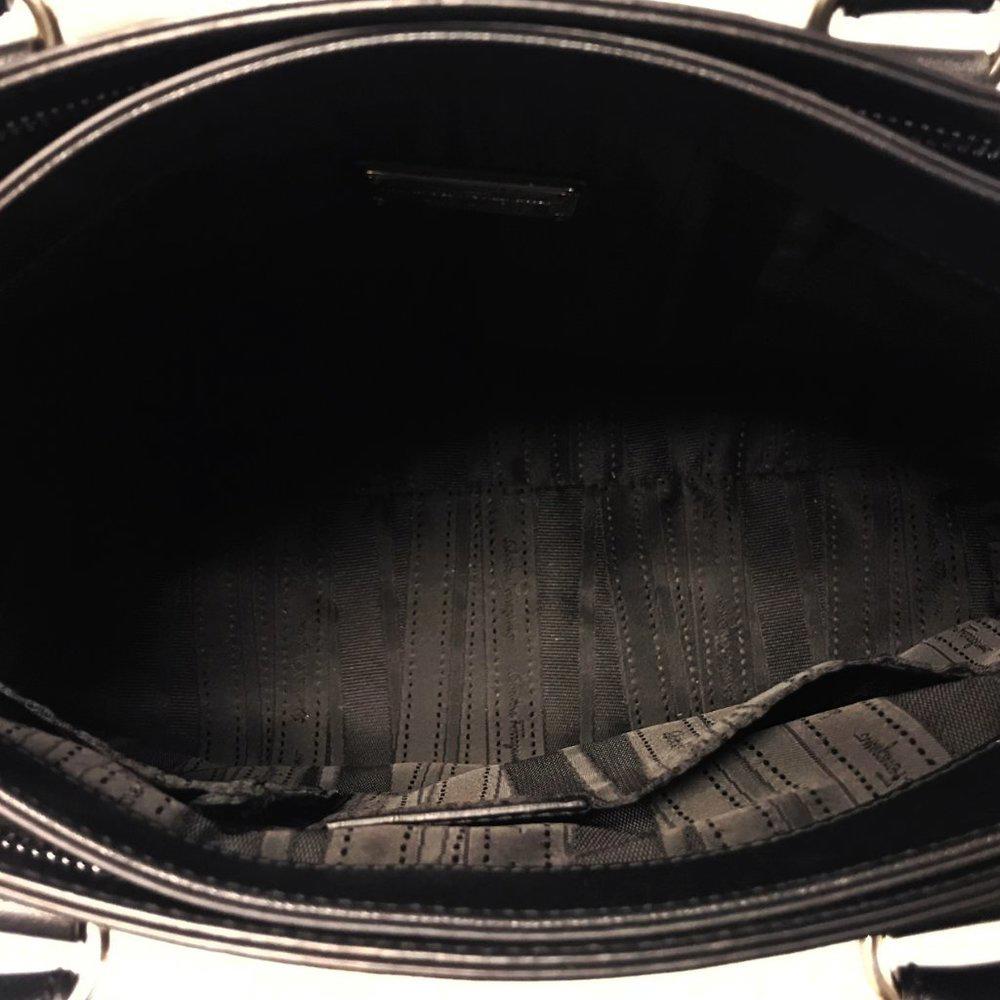 Salvatore Ferragamo Batik Saffiano Leather Satchel
