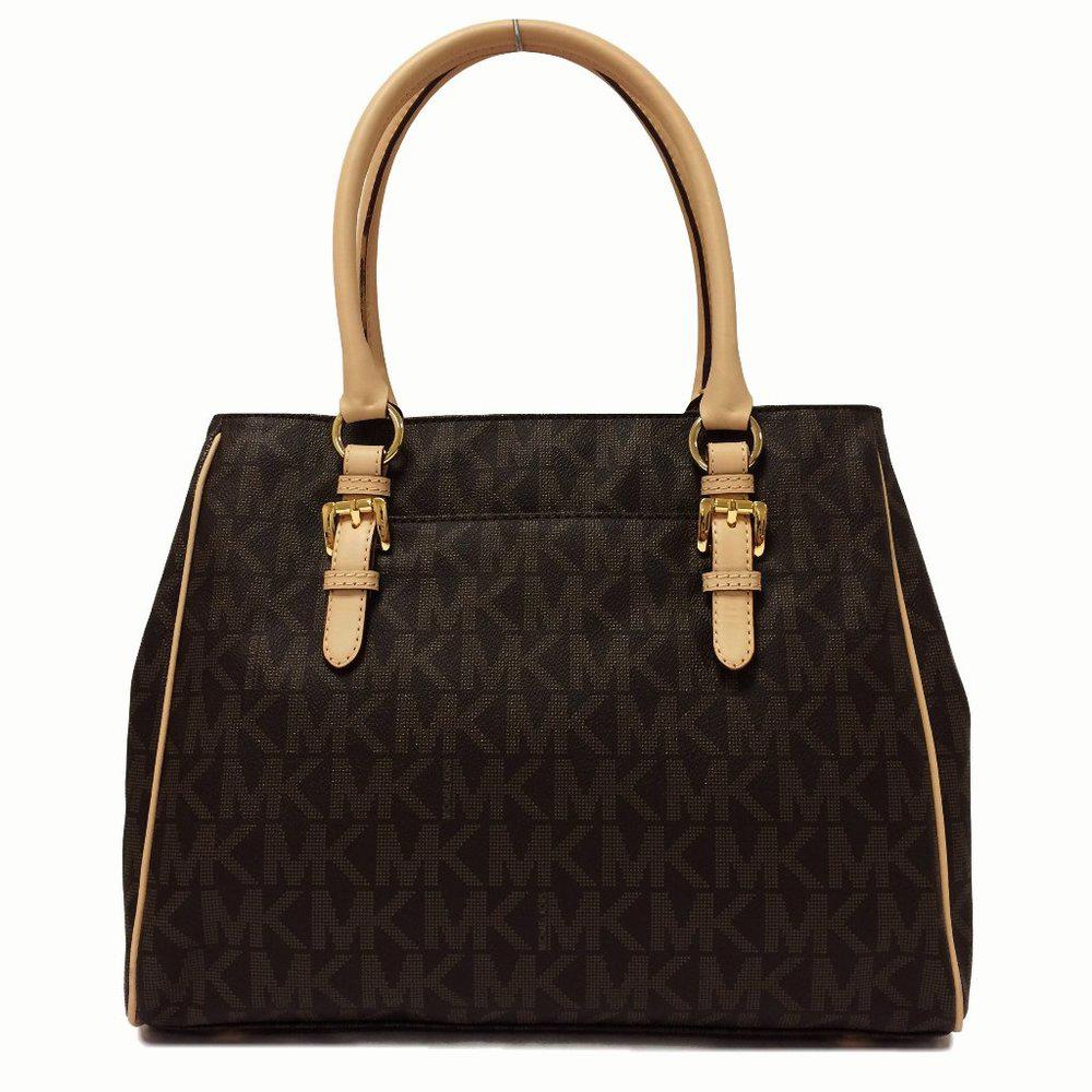 Michael by Michael Kors Monogram Brown Work Tote