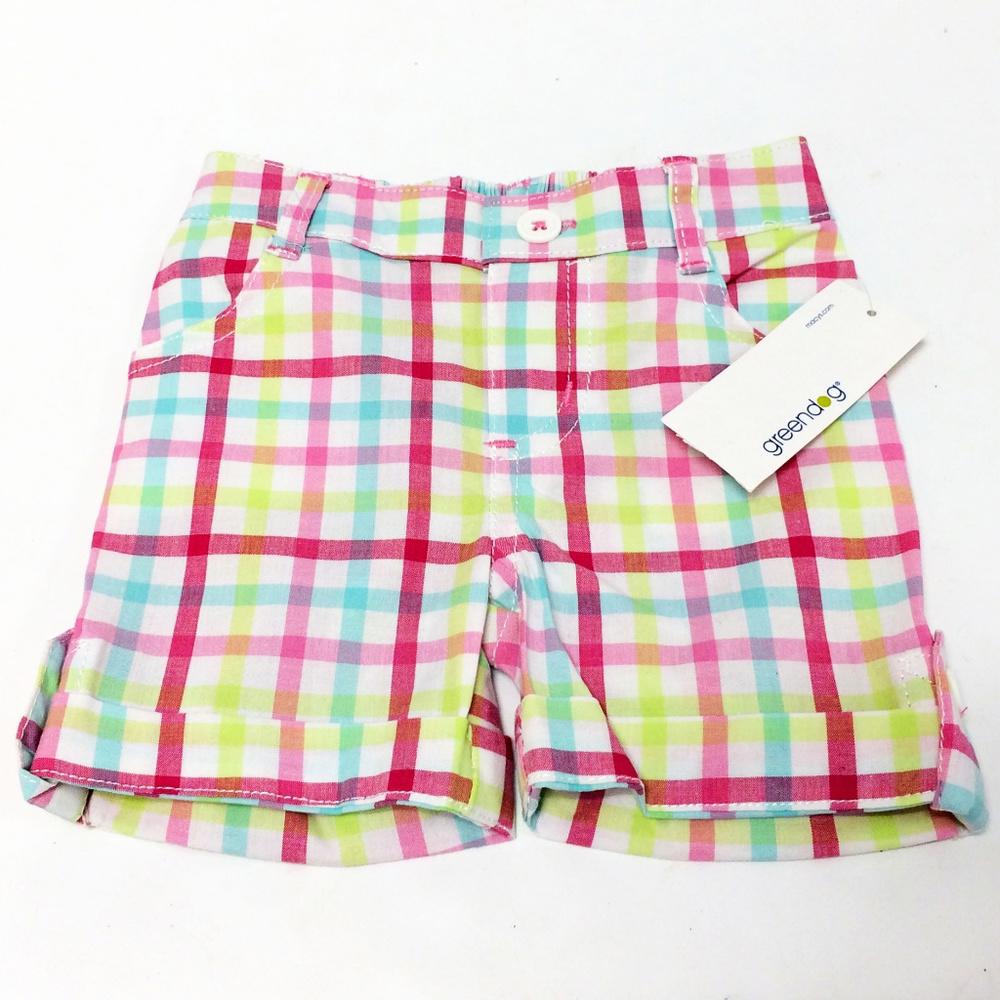 Greendog Bright Multicolor Checked Shorts