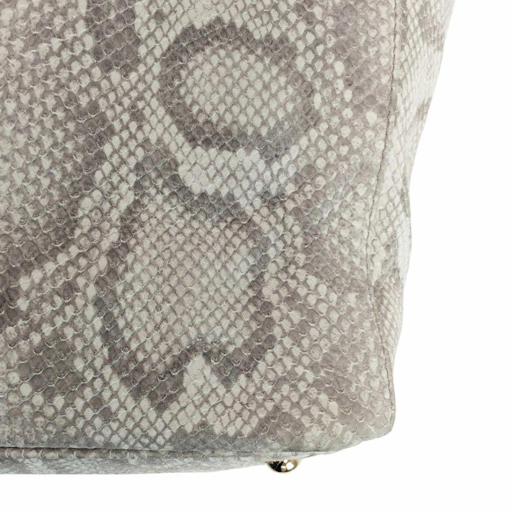 Furla Gemini Snake Embossed Shopper Tote