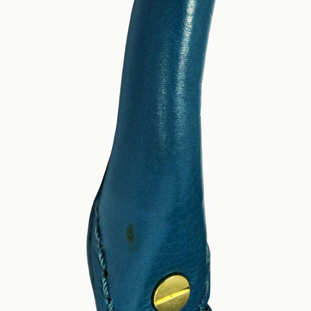 Marc by Marc Jacobs Classic Q Groovee Satchel Blue Leather Handbag