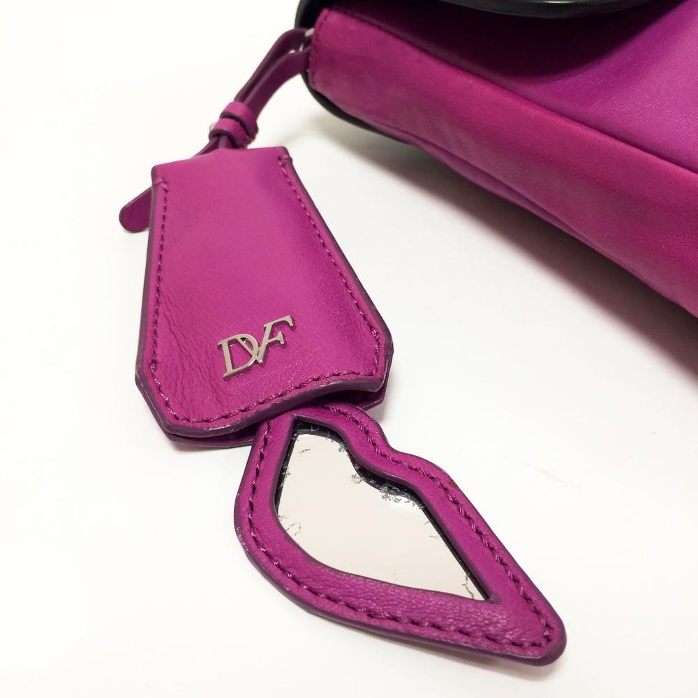 DVF Mimosa Snake Embossed Clutch