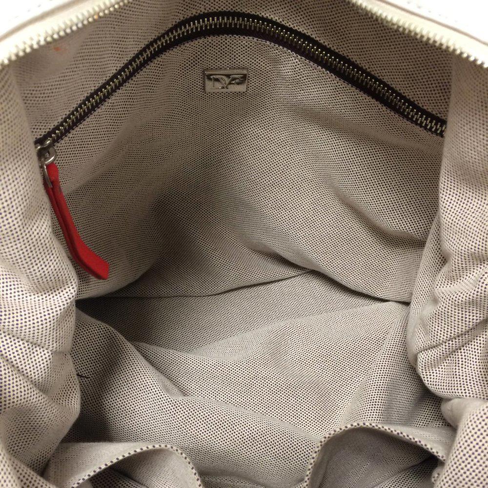 DVF Drew Colorblock Bucket tote