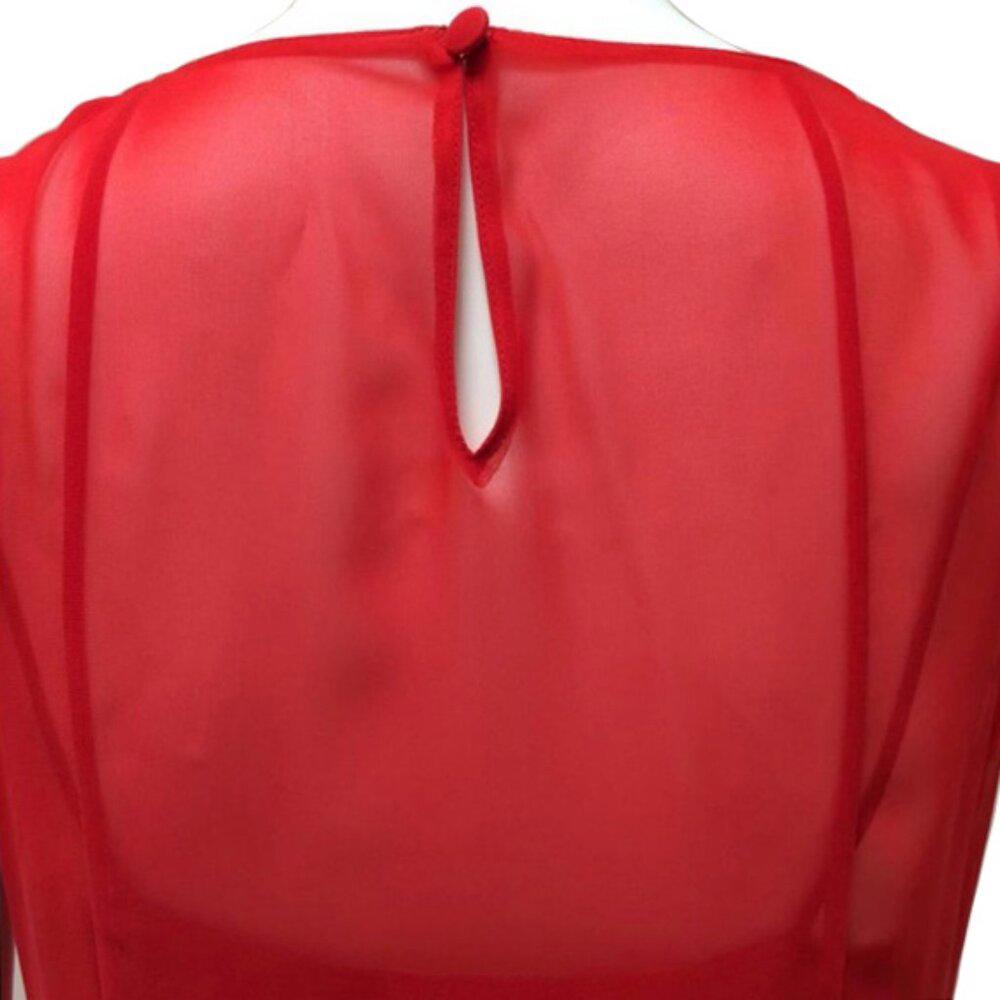 Akris Punto Red Shift Dress