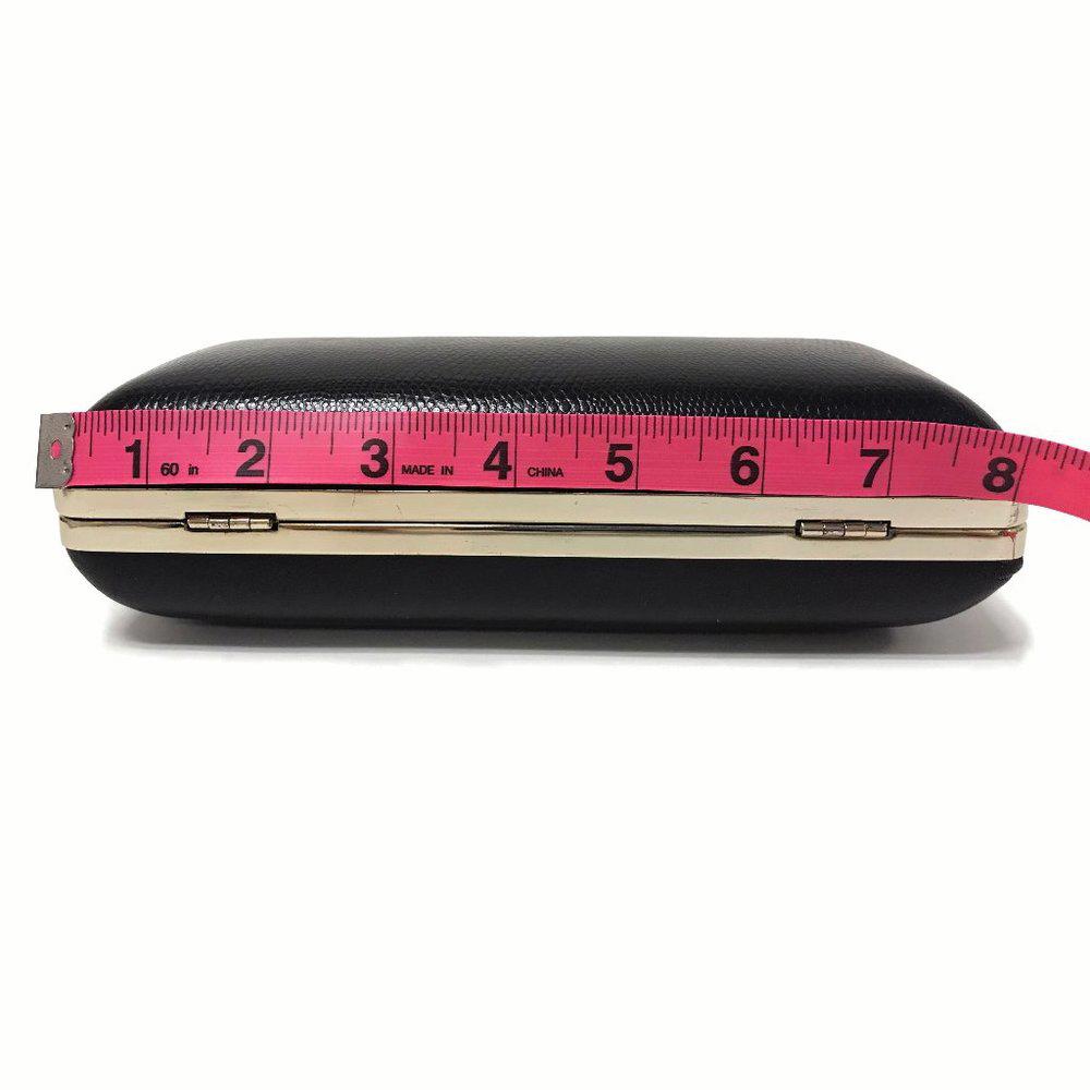 DVF Sutra Embossed Black Clutch