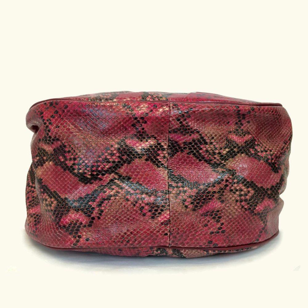 Elie Tahari Emmy Snake Embossed Hobo