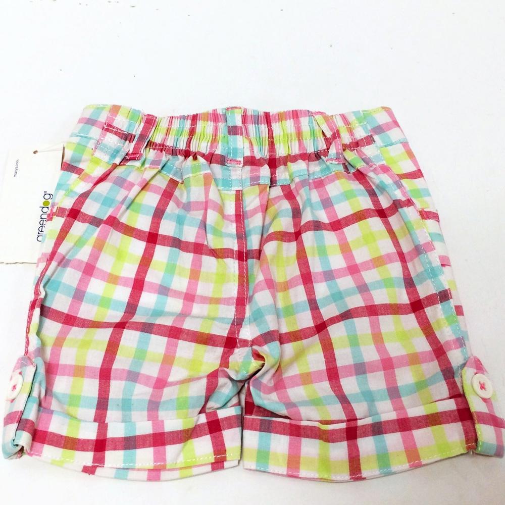 Greendog Bright Multicolor Checked Shorts