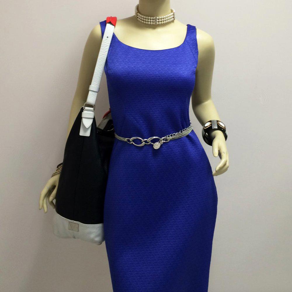 DVF Drew Colorblock Bucket tote