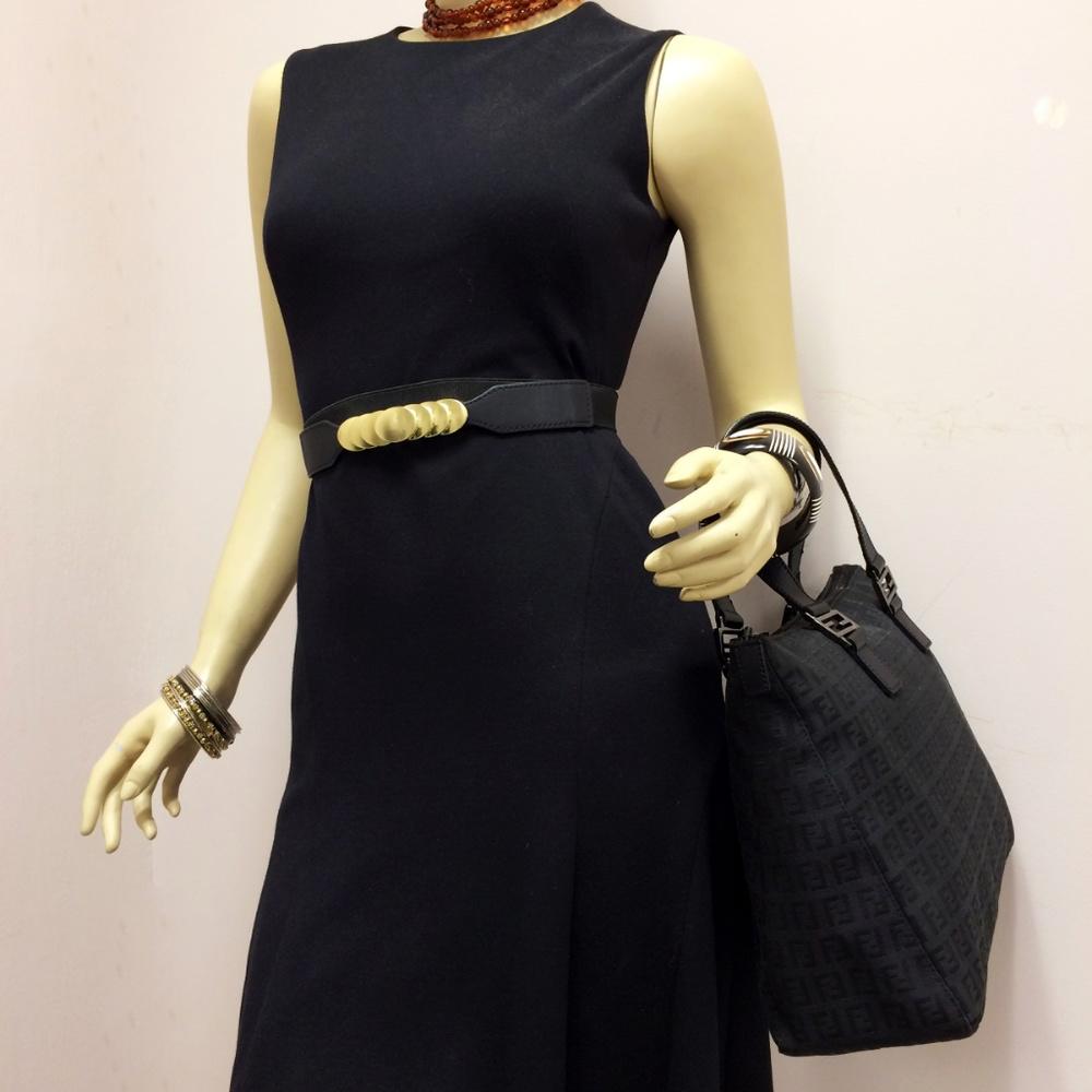 FENDI Zucca Roll Tote Bag