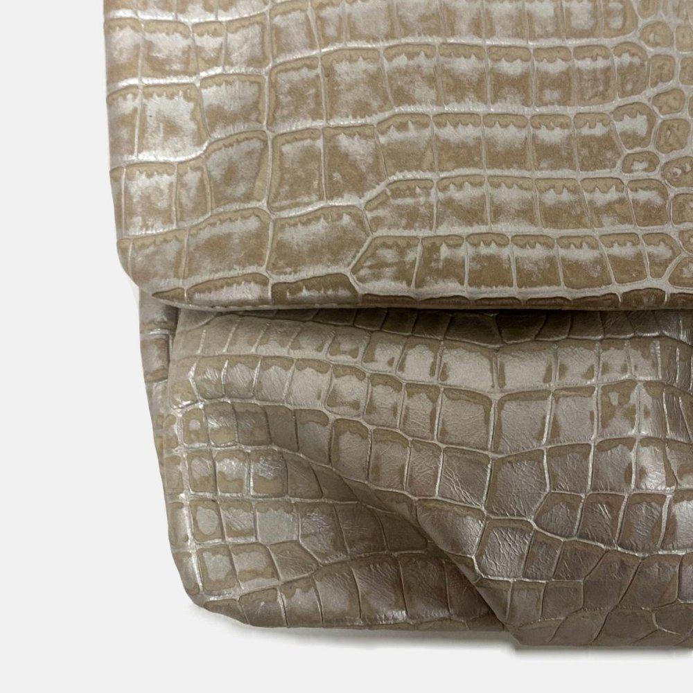 Elie Tahari Emory Silver Embossed Bag