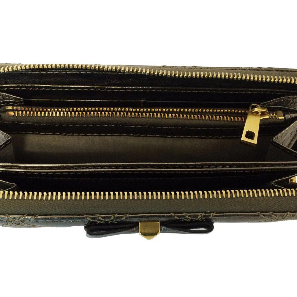 Marc Jacobs Quilted Leather Pewter Wallet