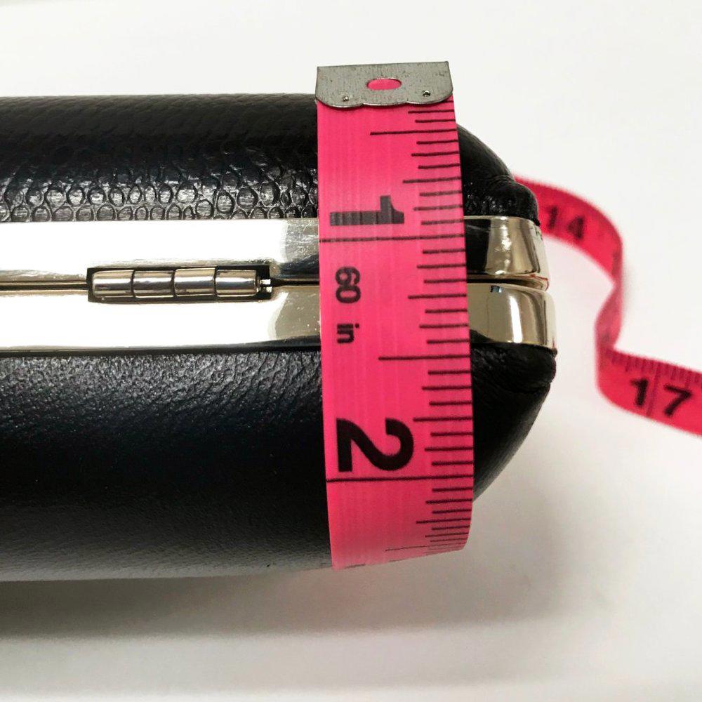 DVF Sutra Embossed Black Clutch